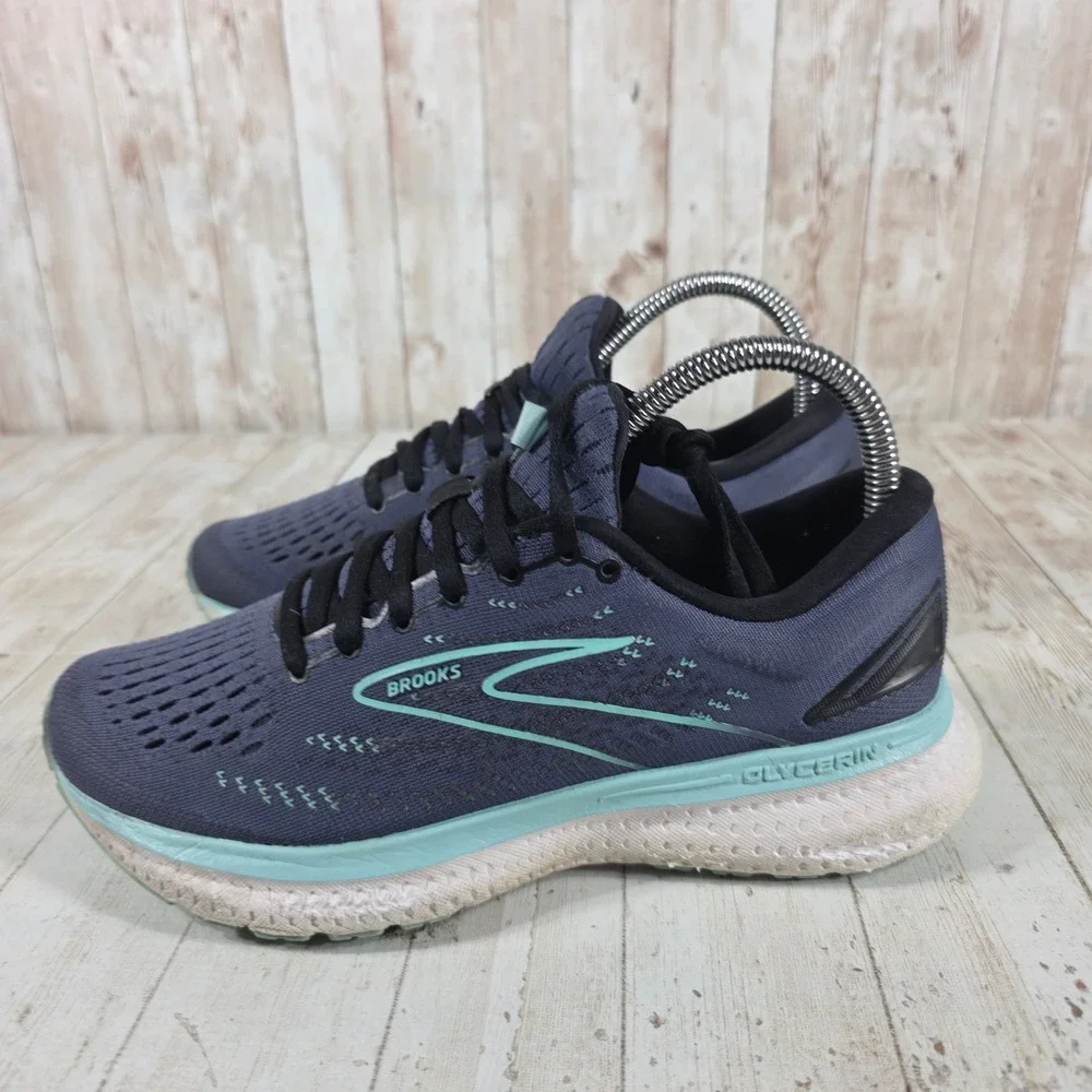 Brooks Glycerin 19 Womens Running Shoes Navy Aqua 1203431B473‎ Size 7